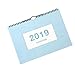Price comparison product image 2018-2019 Monthly Calendar Wall Calendar Desk Calendar School Year Calendar for School, Office, Home, Twin Cables, Early July 2018 to December 2019, Blue