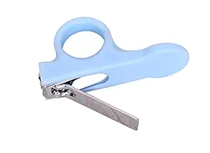 Mastela Baby Safety Nail Scissor/Clipper/Manicure/Pedicure/Baby Magnifier Nail Cutter/Safety Cutter Care for New Born Baby/Toddler/Kids/Children (Nail Cutter NC1 Blue, Pack of 1)