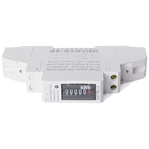 XCSOURCE® 230V 5(30)A AC Strom Messer (SO) Stromzähler KWH DIN BI041 - 2