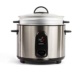 LIVOO DOC100A Cuiseur à Riz et Vapeur Gris 1,80 L 700 W