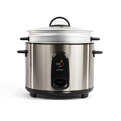 LIVOO DOC100A Cuiseur à Riz et Vapeur Gris 1,80 L 700 W