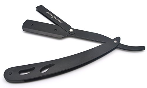 Saaqaans BSR-01 Neu Gerade Schneiden Kehle Rasiermesser, Manuelle Männer Rasierer (Cut Throat Razor Black) - 3