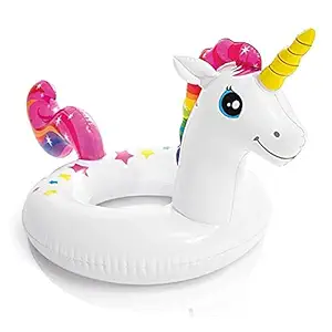 KRILAS Swim rind Boat for Kids Big Animal Unicorn Ring for Swim Pool Aid Trainer Float for Kids Pool Accessories(1-4 yer)(Pack of 1)