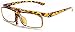 Produktbild VVDQELLA Lesebrille 2.5 Männer Frauen Flip Up Anti-UV-Blaulicht-Lesebrille Komfortable Computerbrille Unisex Fashion, Leopard