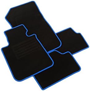 Intermats 411401Â Car Floor Mats for  Golf 5Â 2007Â -Â 09.2008) 15Â of Velour Black Edging Royal Blue Looped P Hinges