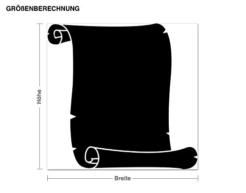 Tafelfolie Blatt B x H: 30cm x 29cm Farbe: schwarz von Klebefieber® - 2