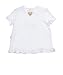 Steiff Baby Girls 0-24m Crew Neck Short Sleeve Short Sleeve T-Shirt -  White - 12-18 Months