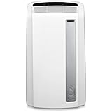 De'Longhi PAC AN112 Silent Mobiles Klimagerät (Max. Kühlleistung 2,9 kW/11.500BTU/h, Separate Entfeuchtungsfunktion, Geeigent für Räume bis zu 110 m³) [Energieklasse A+]