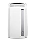 De'Longhi PAC AN112 Silent Mobiles Klimagerät (Max. Kühlleistung 2,9 kW/11.500BTU/h, Separate Entfeuchtungsfunktion, Geeigent für Räume bis zu 110 m³) [Energieklasse A+]