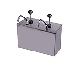 Praktisches und dekoratives Spendersystem, vielfach einsetzbar, z.B. in Kantinen, Großküchen und Imbissbetrieben, Events usw.