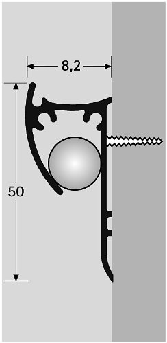 Klemmschiene 50cm in Weiß - 7