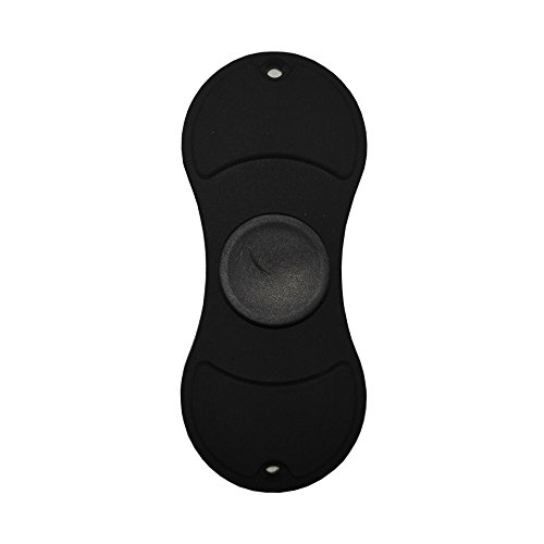 Spinner Fidget,silica gel material and Steel ball bearings Hand Spinner Toy resistance to fall rotate for 1-4 minutes (black)