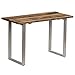 Produktbild Festnight- Esstisch | Vintage Esszimmertisch | Industrial Küchentisch | Esszimmer Holztisch | Bahnschwellenholz und Stahl 118 x 55 x 76 cm