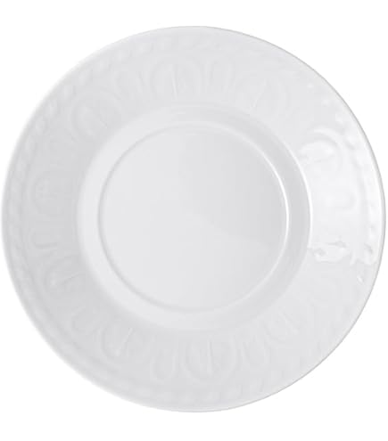 Assiette Plate Villeroy & Boch Manoir 21 Cm - Porcelaine Blanche Résistante | Micro-ondes Et Lave-vaisselle