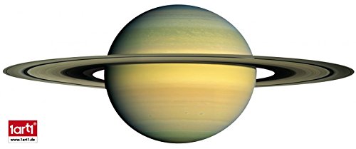 1art1 88295 Der Weltraum - Der Planet Saturn Wand-Tattoo Aufkleber Poster-Sticker 65 x 25 cm