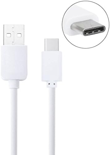 3M 3 Meter USB Data Sync Charge Type C USB-C 3.1 Reversible Charger Cable Lead (Samsung Galaxy A3 (2017), White)