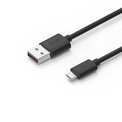 Aukey Kabel USB Micro USB 3,2 m Kabel Micro USB Sync- und Ladekabel Schnell für Android Smartphone Samsung, Tablet, Powerbank etc. (schwarz) - 2