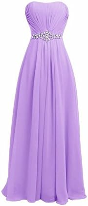 KISSE Women's Long Strapless Prom Bridesmaid Dresses Evening Gowns
