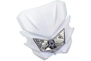 NEWLAND2019 35W Off-Road Dirt Bike Motorcycle Front Headlight Headlamp For Honda Kawasaki Suzuki Yamaha KLX Dual Sport Custom (White)