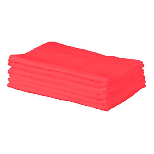 Cuddles Collection Muslin Squares (Pack of 6, Red)
