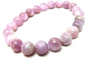Jaipur Gems Mart Natural AAA Pink Kunzite Bracelet Stretch Bracelet | 7-7.5? Kunzite Bracelet Gemstone Bracelet Length | Unisex Bracelet | 6 mm Round Shape Beads | Men's Pearl Bracelet