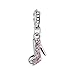 Produktbild Bling Sterne High Heel Charms baumeln Perlen mit Swarovski Elements Kristall für Pandora Charms Armband rose