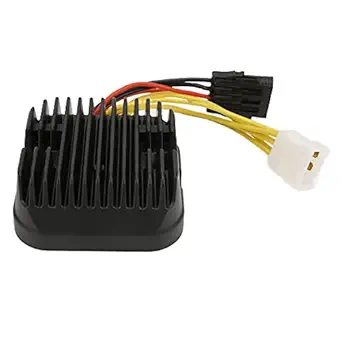 Motorcycle Rectifier, 12V Heat Sink Design Metal PVC Voltage Regulator Heavy Duty for Motorbike