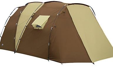 5-8 persons Tent Single Family Camping Tents Two Rooms Camping Tent 2000-3000 mm FiberglassMoistureproof/Moisture Permeability Waterproof , khaki