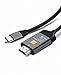 Produktbild USB-Kabel Typ C auf HDMI 4 K 60 Hz 2 m Ultra Resistant kompatibel mit Samsung Galaxy S8 S9 Note 8 Note 9, Huawei Mate 20 Pro P20 Mate 10, MacBook, MacBook Pro