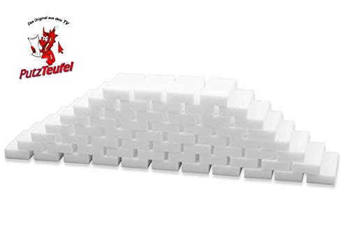 PutzTeufel Putzhexe Schmutzradierer Wunderschwamm Weiss, 120tlg Set - 124 x 50 x 15 - Das Original aus dem TV !!!