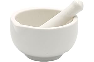 Devitre Mini Mörser mit Stößel 8x5 cm Tablettenmörser Porzellan B-Ware