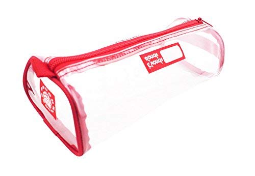 Clásico estuche ecológico, de plástico, de Rough Enough, color Red Piping