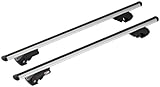 Montaje rápido Menabo Dozer - Barras portaequipajes (120 cm, para coche familiar)
