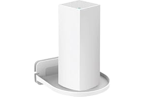 GENERIC Router Wall Mount Bracket Holder For Home Mesh Wifi System - Support for Tenda Nova, Linksys Velop, TP-Link, D-Link, Google Nest Wifi Router Holder (White)