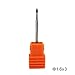 TP 3/32 Carbide Cuticle Clean Drill Rotary Dremel Bit Manicure Pedicure File Tool for Nail Salon (1.6 x 3MM - Orange)