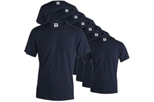 Publiclick Camisetas Lote (Pack 5) Unidades Keya, Camisetas Algodón 150gr Disponibles 13 Colores Diferentes