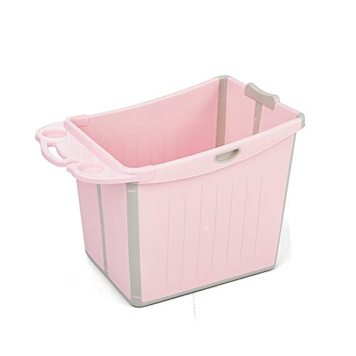 Preisvergleich Produktbild HUACANG Nur Baby Faltbare Badewanne, Frühling Sommer Baby Hautfreundliches Material Badeeimer, Badbenutzung Tragbare Wanne (Farbe : Rosa)