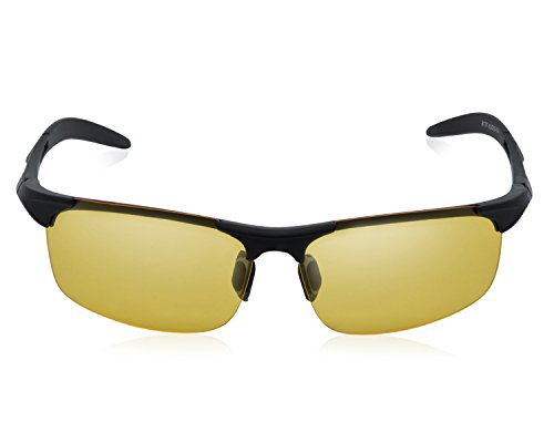 Yidarton Herren Sportbrille Ultraleicht AL-MG Metallrahmen Polarisierte Sonnenbrille Fahrerbrille - 2