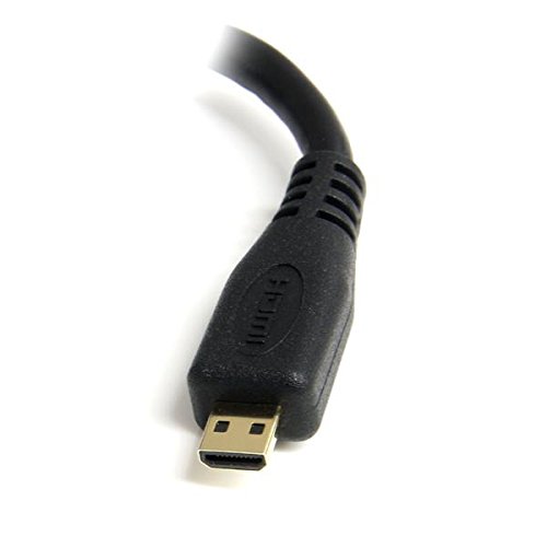 StarTech.com F / M High Speed-HDMI-Adapter-Kabel mit Ethernet auf HDMI-Micro (12,7 cm) - 3