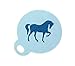 Produktbild Kaffee Duster Vorlage Pferd Pony 350 micron Mylar Schablone ca. 8,5 cm