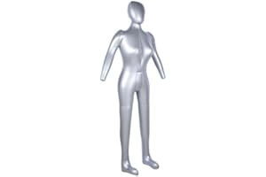 FACULX PVC-Schaufensterpuppe, Aufblasbar, Weiblich, 165 cm, Ganzkörper-Modell für Kleidung und Accessoires