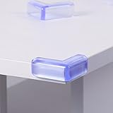 Amzdeal Kantenschutz Transparent mit rechten Winkel Eckenschutz aus Kunststoff für die Sicherheit von Baby und Kinder auf Tisch- und Möbelecken mit 12 Stücker - 4