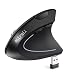 Produktbild aLLreli Wireless Maus Optische Vertikale Ergonomische Funkmaus, 2.4G USB Kabellos Vertical Mouse für PC/Laptop mit Windows, Linux, 800/1200/1600 DPI, 5 Tasten