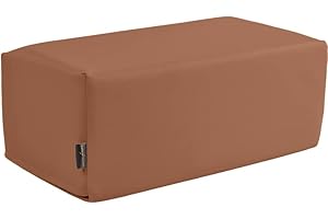 Pader Medi Tech Orthopädisches Entlastungskissen, Positurkissen 50x25x20cm I Bandscheibenkissen, Stufenkissen, Lagerungskissen für Beine mit festem Schaumkern (31 Nougat)