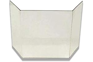 ‎KS24 Kaminglasscheibe passend für Goliath mit Dom von Kago Scheiben Höhe 35cm Ersatzteil Kamineinsatz Sichtfenster Glaskeramik