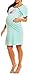 Happy Mama Women's Maternity Nursing Breastfeeding Nightdress Shirt Gown. 392p (Mint, 12)