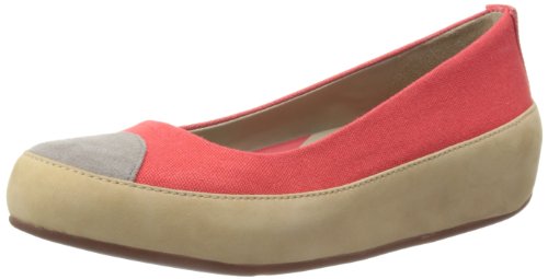 Fitflop Womens Due Canvas Ballet Flats 290-258 Hibiscus 5.5 UK, 38.5 EU, 7.5 US