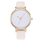 Souarts Damen Armbanduhr Farbwechsel Uhr unter UV von Weiß bis Blau Temperatursensor Entfärbung Damenuhr Einfach Stil Analoge Quarz Uhr mit Batterie Charm Zubehör