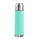 Diese farbenfrohe Thermoskanne mit einer Kapazität von 0,5 Litern funktioniert mit einem isothermischen System, das in der Lage ist, Flüssigkeiten bis zu 12 Stunden warmzuhalten oder bis zu 6 Stunden zu kühlen.