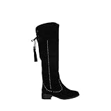  CARMELA - Bota - Mosquetera - Tachuelas - Serraje - Negro - 38